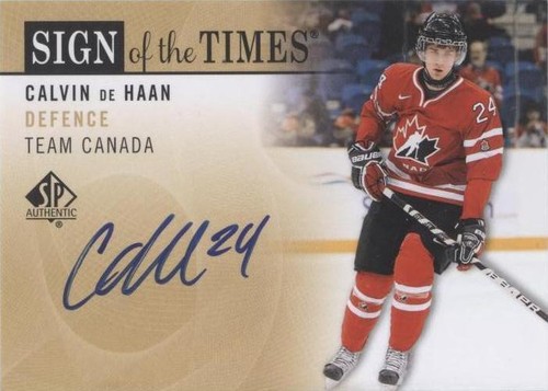 2012-13 SP Authentic - Calvin de Haan #SOT-DH