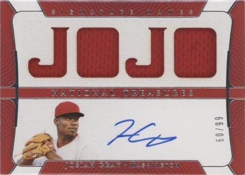 2022 Panini National Treasures - Josiah Gray #SN-JG
