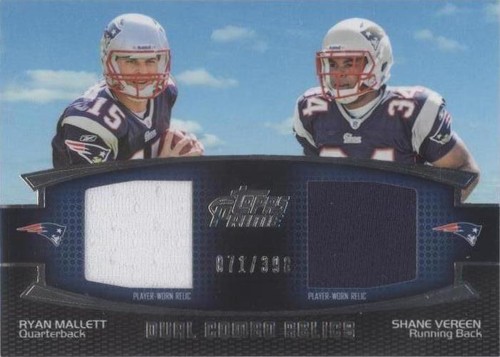2011 Topps Prime Ryan Mallett Shane Vereen #DCR-MV