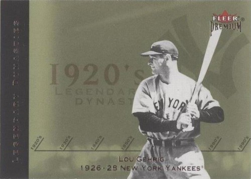 2002 Fleer Premium - Lou Gehrig #3 LD