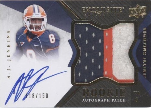 2012 Exquisite Collection A.J. Jenkins #124