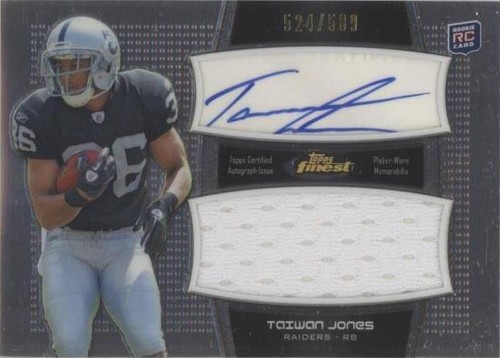 2011 Topps Finest Taiwan Jones #AJR-TJ