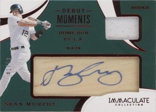 2020 Panini Immaculate Collection - Sean Murphy #DM-SM