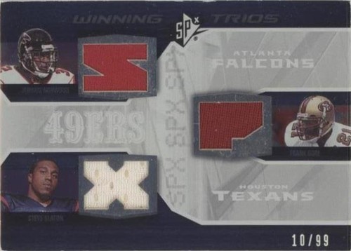 2008 SPx Frank Gore Jerious Norwood Steve Slaton #WT19