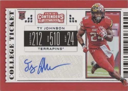 2019 Panini Contenders Draft Picks Ty Johnson #161
