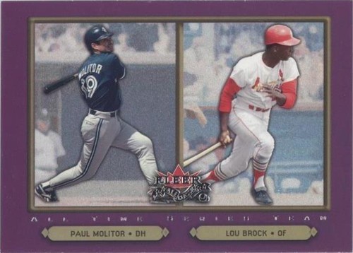 2002 Fleer Fall Classic - Lou Brock Paul Molitor #100