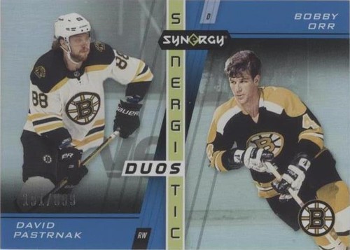 2021-22 Upper Deck Synergy - Bobby Orr David Pastrnak #SD-14