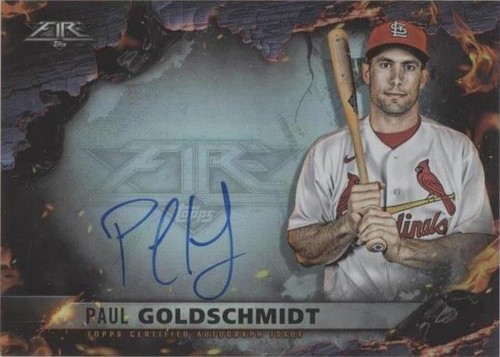 2022 Topps Fire - Paul Goldschmidt #122 Gold Minted | eBay
