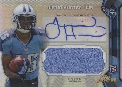 2013 Topps Finest Justin Hunter #AJR-JH