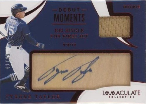 2020 Panini Immaculate Collection - Tyrone Taylor #DM-TT