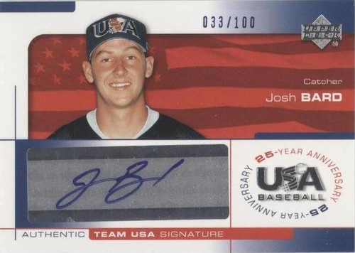 2004 Upper Deck USA Baseball 25-Year Anniversary - Josh Bard #BARD