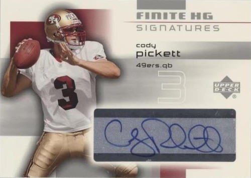 2004 Upper Deck Finite HG Cody Pickett #FS-CO