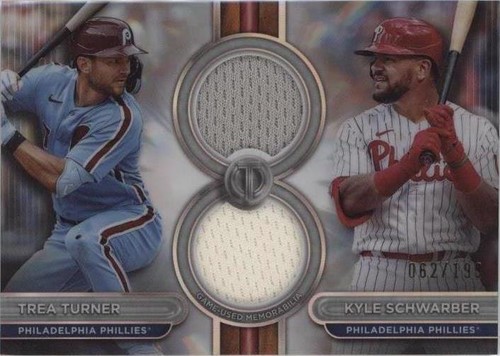 2024 Topps Tribute - Kyle Schwarber Trea Turner #DR2-TS