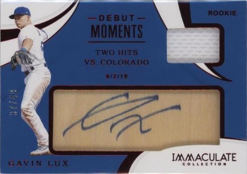 2020 Panini Immaculate Collection - Gavin Lux #DM-GL