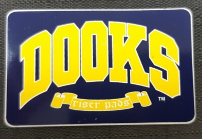 DOOKS RISER PADS Vintage Genuine OG 90s Skateboard Sticker RARE NOS Shortys  