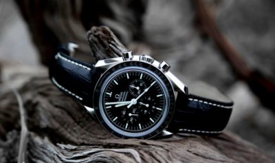 LEATHER DEPLOYMENT CLASP WATCH STRAP FOR OMEGA SEAMASTER SPEEDMASTER 20mm 22mm eBay