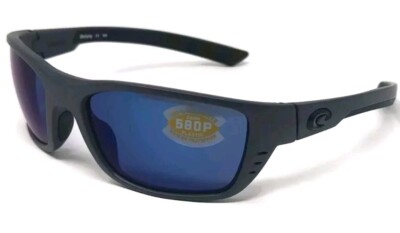 *NOS Costa Whitetip WTP98 Sunglasses - MatteGray/PolarizedMirrorBlue 580P Lens