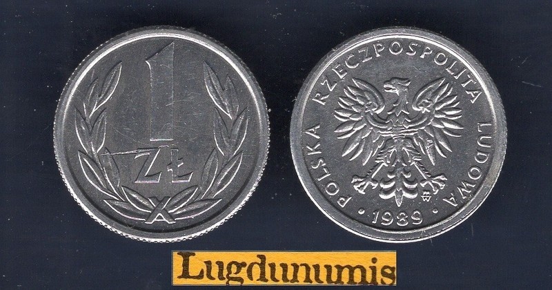 Pologne 1 Zloty 1989 Spl Unc Poland