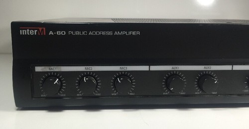 Inter-M Commercial Audio 5-input channel 60W Mixer Amplifier A-60