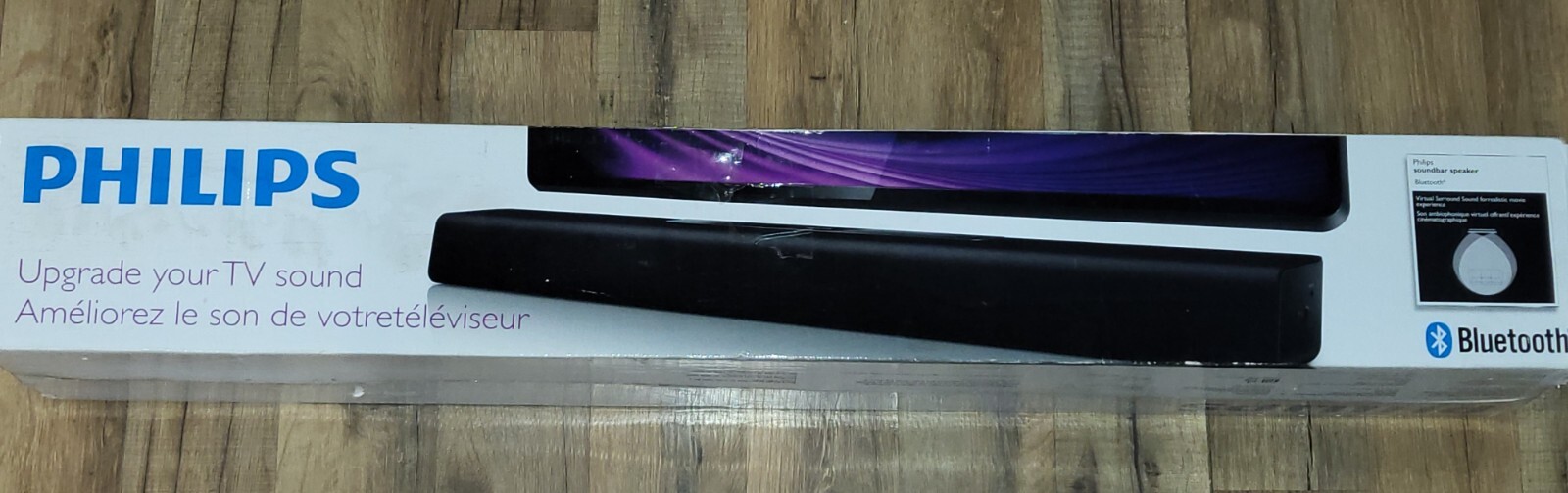 Philips HTL2101A/F7 Sound Bar Virtual Surround Sound Bluetooth Remote BONUS CORD
