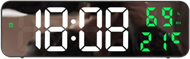 Wall Clock,Led Digital Wall Clock with Large Display,Tempera