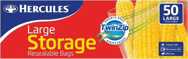 Twinzip Storage Bags, Large (Pack of 50)