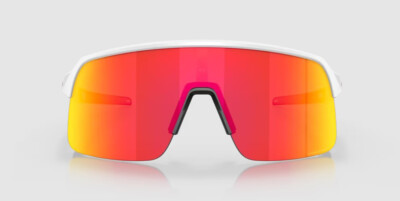 Pre-owned Oakley Sutro Lite Matte White W/ Prizm Ruby In Red