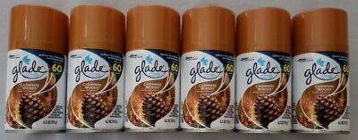6 Glade CASHMERE WOODS AUTOMATIC SPRAY SCENTED REFILLS Limited - 6 Packs