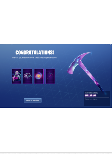 Galaxy Fortnite Skin And 15k vbucks Bundle
