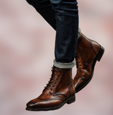Brown dress boots cheap