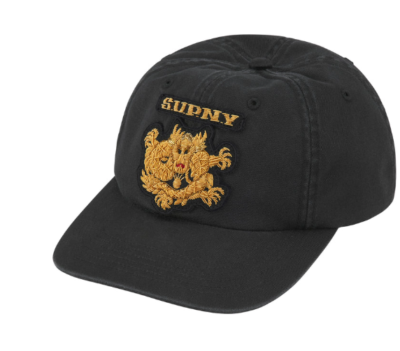 Bullion Dragon 6-Panel ブラック Supreme Bullion Dragon 6-Panel Black SS25 Twill New