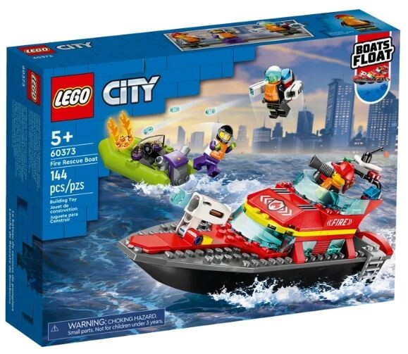 Конструктор LEGO City Пожарно-спасательный катер 60373 НОВЫЙ В НАЛИЧИИ