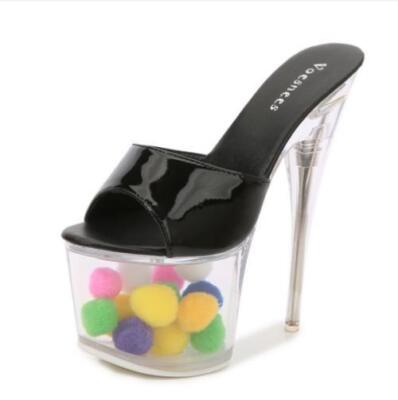 Womens Faux Leather Pull OnStiletto Round Toe High Platform Fashion Thin Shoes