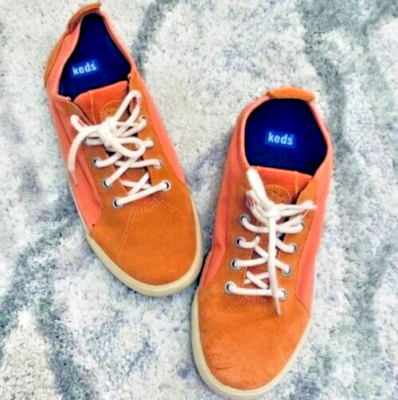 Keds orange top canvas sneakers