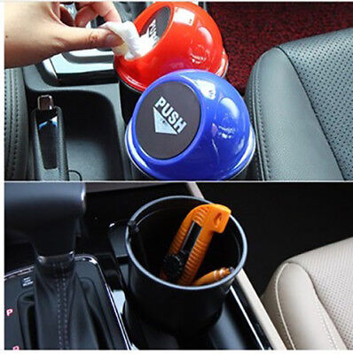 Vehicle Trash Can Office Home Mini Garbage Dust Case Holder Box New Red Bin