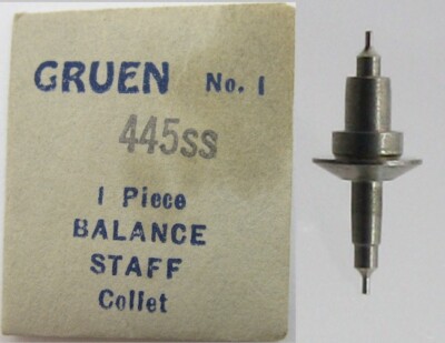 Gruen 445ss watch movement part balance staff #723