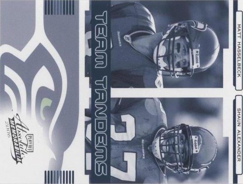 2006 Playoff Absolute Memorabilia Matt Hasselbeck Shaun Alexander #TT-19