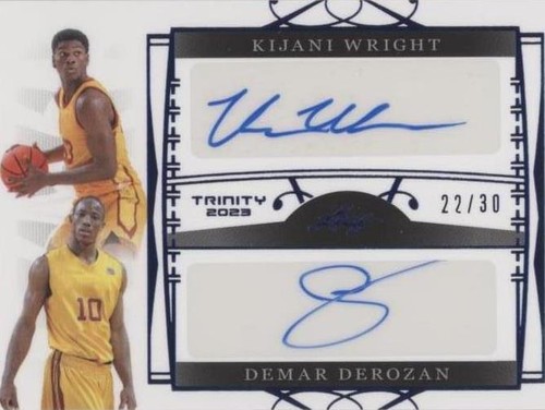 2022-23 Leaf Trinity - Kijani Wright/DeMar DeRozan #DA-19