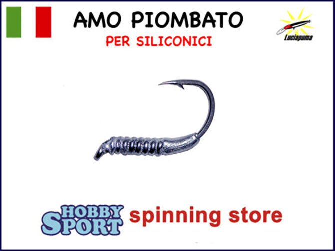 AMO PIOMBATO LUCIAPUMA CON SPIRALE GAMBO CORTO n 1  GR 1,5 PESCA TROTA TORRENTE