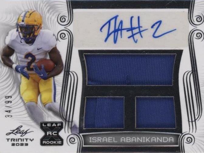 2023 Leaf Trinity Israel Abanikanda #PA-IA1