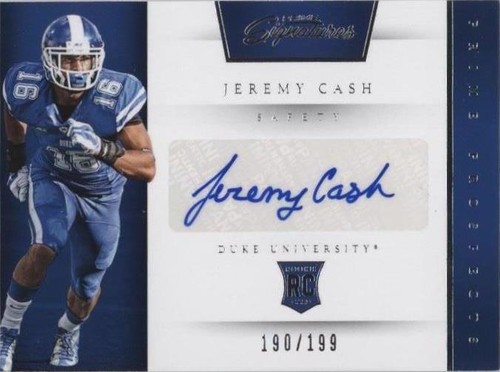 2016 Panini Prime Signatures Jeremy Cash #208