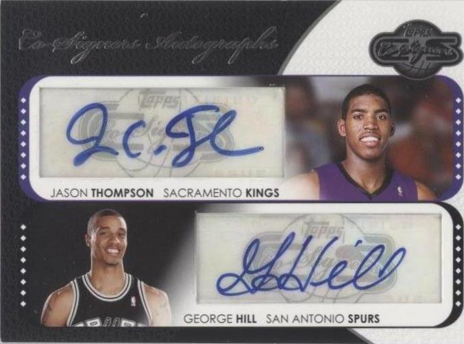 2008-09 Topps Co-Signers - Jason Thompson/George Hill #CS-TH
