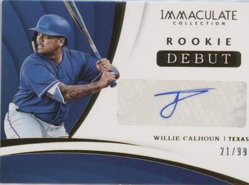 2018 Panini Immaculate Collection - Willie Calhoun #RDS-WC