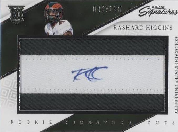 2016 Panini Prime Signatures Rashard Higgins #295
