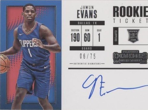 2017-18 Panini Contenders - Jawun Evans #137
