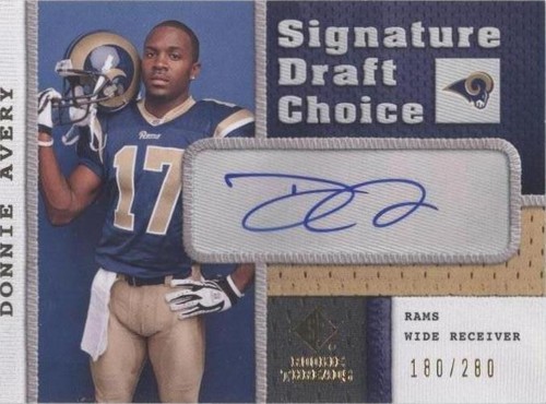 2008 SP Rookie Threads Donnie Avery #SDC-DA