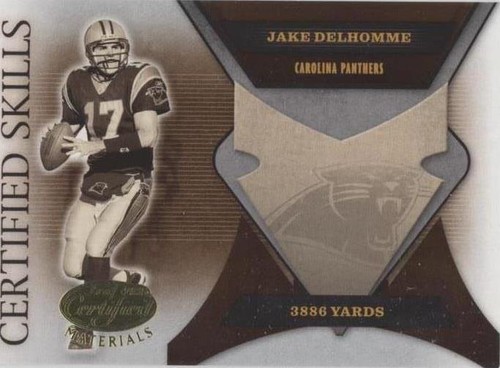 2005 Leaf Certified Materials Jake Delhomme #CS-7