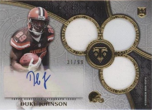 2015 Topps Triple Threads Duke Johnson #119