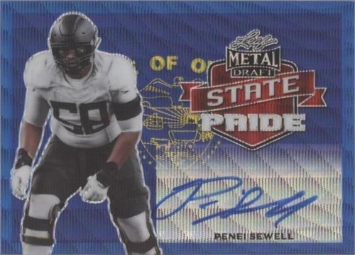 2021 Leaf Metal Draft Penei Sewell #SP-PS1