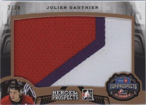 2015-16 Leaf In the Game Heroes & Prospects - Julien Gauthier #TPP-08
